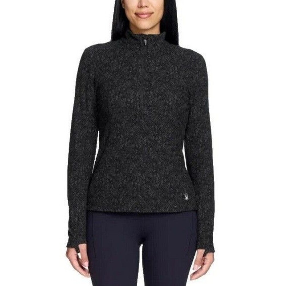 SPYDER ACTIVE Fleece 1/4 Zip Pullover | Black | NWT